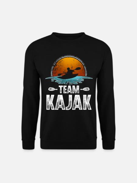 Kajak Kajakfahrer Kajaker Team - Unisex Pullover - Schwarz