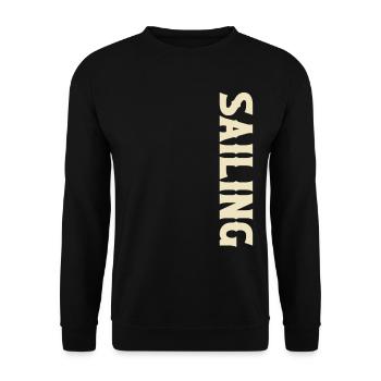 Voilier Marin Voilier - Sweat-shirt Unisexe - noir - Devant - Alina (178cm) & Michal (187cm)