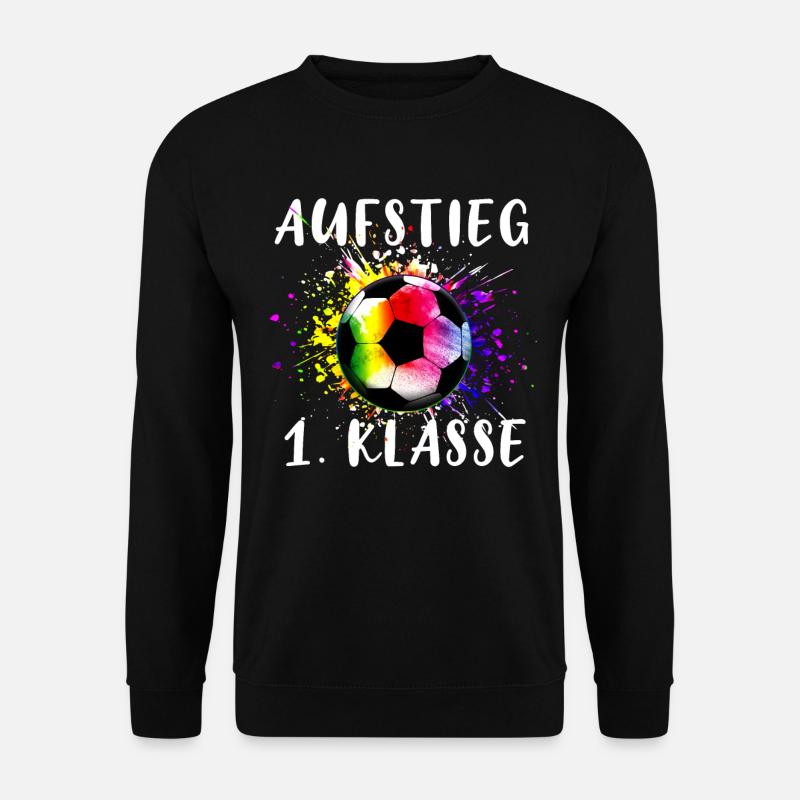 1. Klasse Fußball Schulanfang - Unisex Pullover - Schwarz