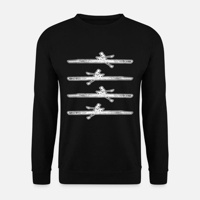 Rudern Ruderer Ruderboot - Unisex Pullover - Schwarz