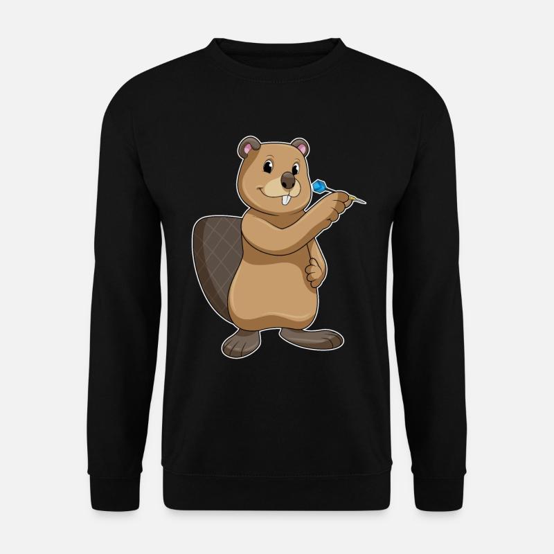 Fléchette de castor - Sweat-shirt Unisexe - noir