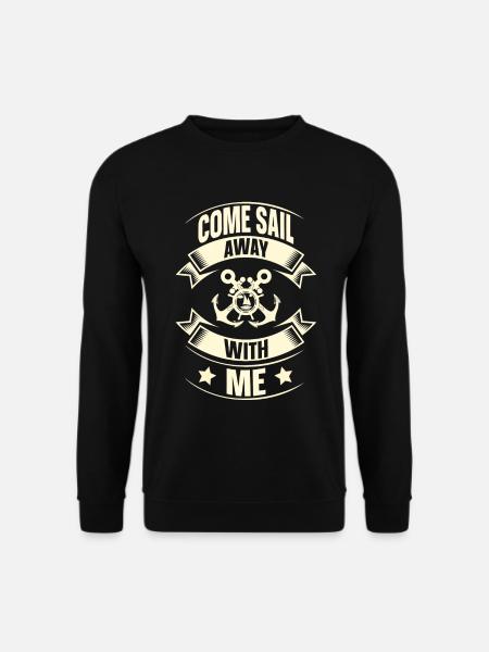 Sailing Sailor Sailboat - Unisex Sweatshirt - black
