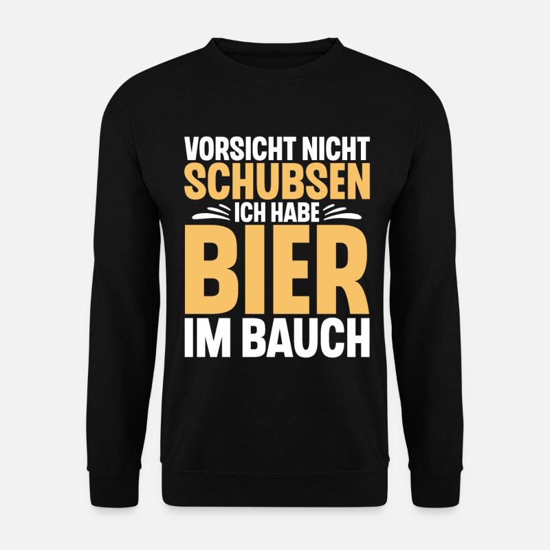 Bier Spruch Lustig Saufen - Unisex Pullover - Schwarz