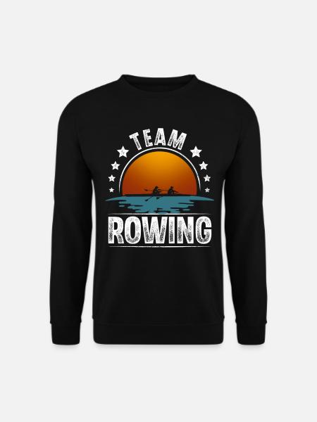 Rudern Ruderer Ruderboot Team - Unisex Pullover - Schwarz