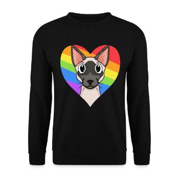 Siamese Cat Cat - Unisex Sweatshirt - black - Front - Alina (178cm) & Michal (187cm)