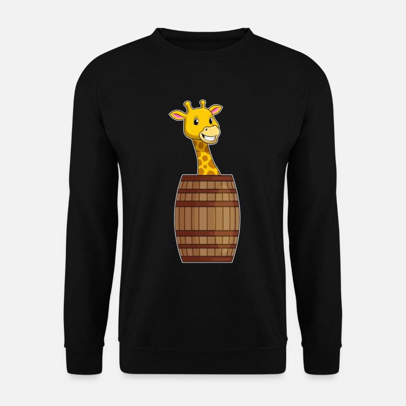 Giraffe Fass - Unisex Pullover - Schwarz