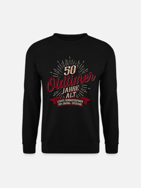 50. Geburtstag Oldtimer - Unisex Pullover - Schwarz