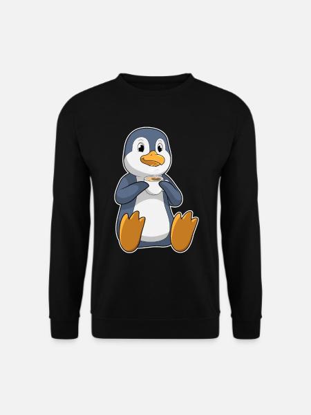 Penguin Coffee Mug - Unisex Sweatshirt - black