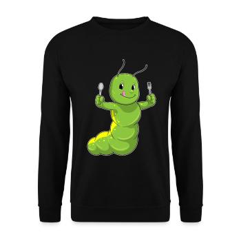 Caterpillar Cutellery Cuisine - Sweat-shirt Unisexe - noir - Devant - Alina (178cm) & Michal (187cm)