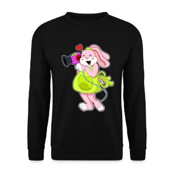Séchoir à cheveux Bunny Hairdresser - Sweat-shirt Unisexe - noir - Devant - Alina (178cm) & Michal (187cm)