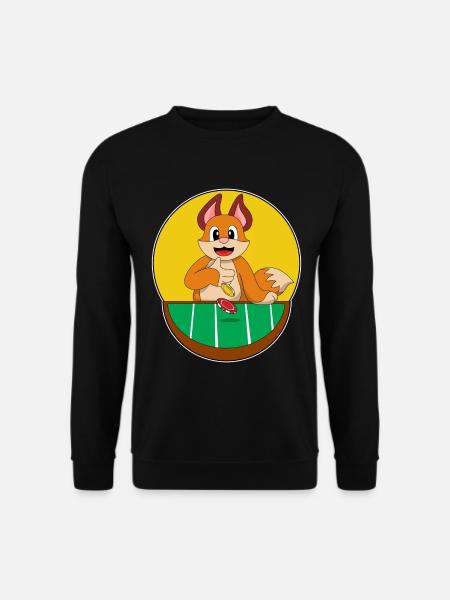 Fuchs Poker Pokerchips - Unisex Pullover - Schwarz