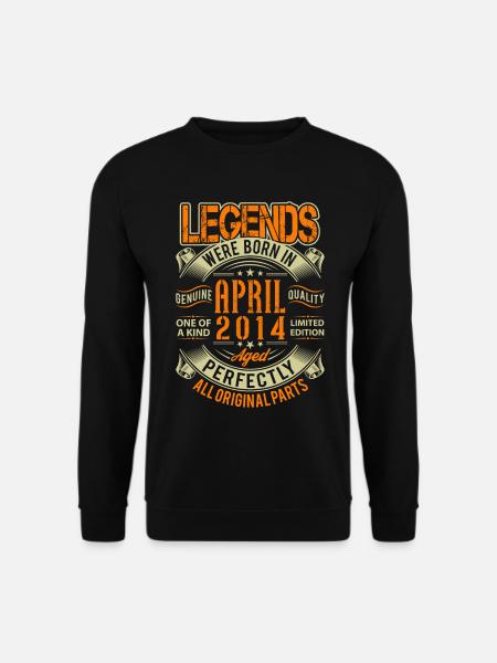 2014 April Birthday Legend - Unisex Sweatshirt - black
