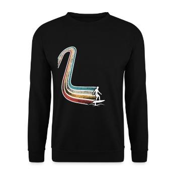 Hydrofoil Surfing Surf Surfer Hydrofoil Surfen - Unisex Sweatshirt - black - Front - Alina (178cm) & Michal (187cm)