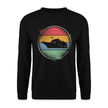 Kreuzfahrtschiff Kreuzfahrt - Unisex Pullover - Schwarz - Vorne - Alina (178cm) & Michal (187cm)