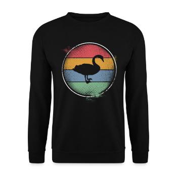 Cygne - Sweat-shirt Unisexe - noir - Devant - Alina (178cm) & Michal (187cm)