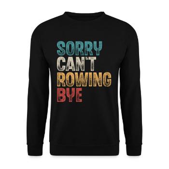 Rowing Rower Rowing Boat - Unisex Sweatshirt - black - Front - Alina (178cm) & Michal (187cm)