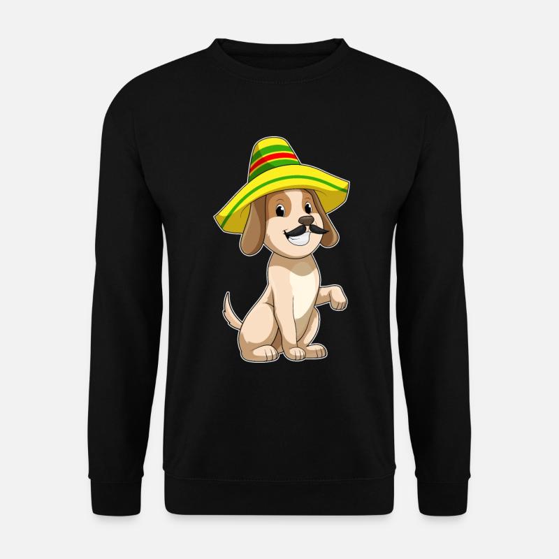 Dog Sombrero - Unisex Sweatshirt - black