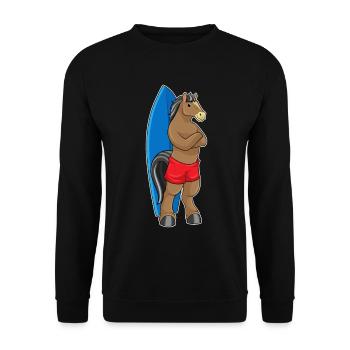 Surf Surf Surf Été - Sweat-shirt Unisexe - noir - Devant - Alina (178cm) & Michal (187cm)