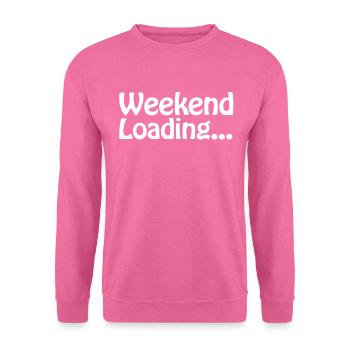 Chargement week-end - Week-end - Bientôt Week-end - Sweat-shirt Unisexe - rose - Devant