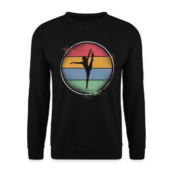Ballett Balerina - Unisex Pullover - Schwarz - Vorne - Alina (178cm) & Michal (187cm)