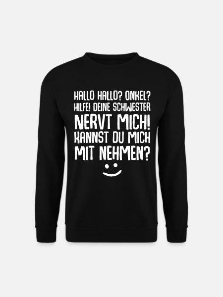 Onkel Nichte Neffe - Unisex Pullover - Schwarz