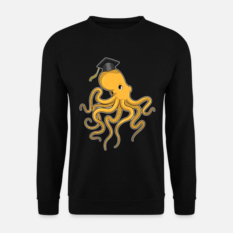 Krake Student Diplom Universität - Unisex Pullover - Schwarz