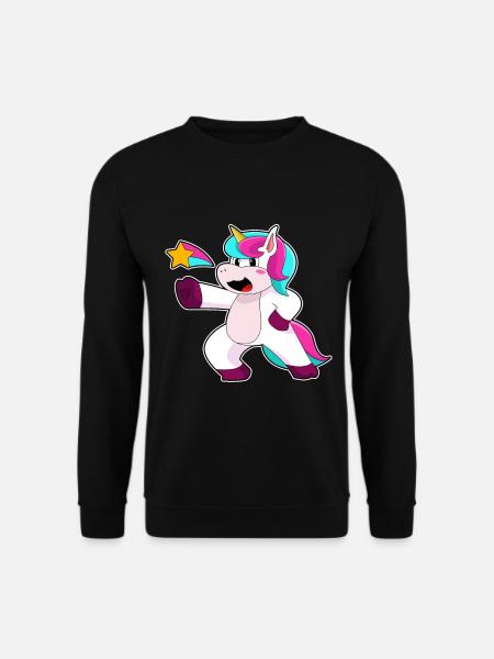 Unicorn Star - Unisex Sweatshirt - black