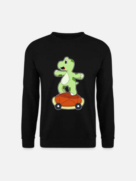 Turtle Skater Skateboard - Unisex Sweatshirt - black
