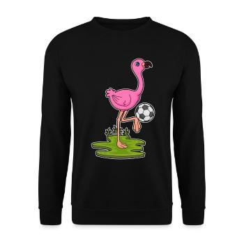 Joueurs de football Flamingo Football - Sweat-shirt Unisexe - noir - Devant - Alina (178cm) & Michal (187cm)