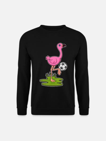 Flamingo Soccer Player Soccer - Unisex Sweatshirt - black