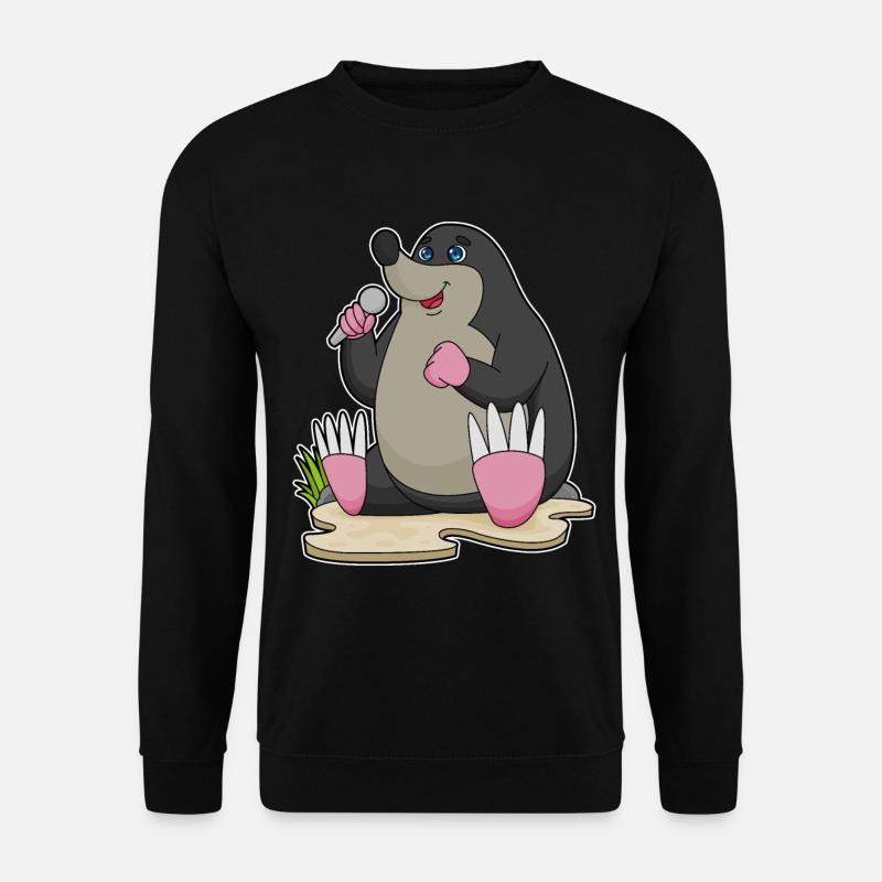 Mole Singer Microphone Singing - Unisex Sweatshirt - black