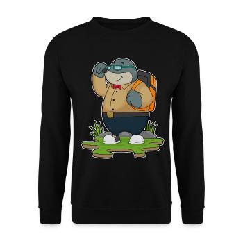 Randonnée à dos Mole Wanderer - Sweat-shirt Unisexe - noir - Devant - Alina (178cm) & Michal (187cm)