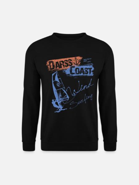 DarssCoast WINDSURFING - SURFER WINDSURFER - Unisex Pullover - Schwarz