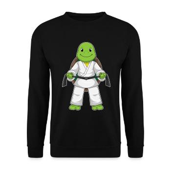 Tortue Karaté Arts Martiaux - Sweat-shirt Unisexe - noir - Devant - Alina (178cm) & Michal (187cm)