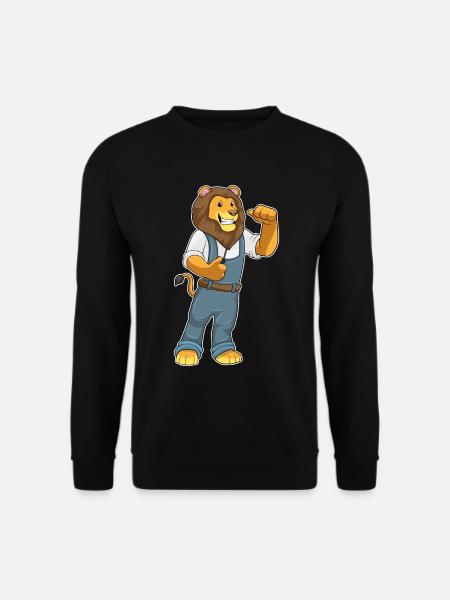 Lion Mechanic Screwdriver Workshop - Unisex Sweatshirt - black