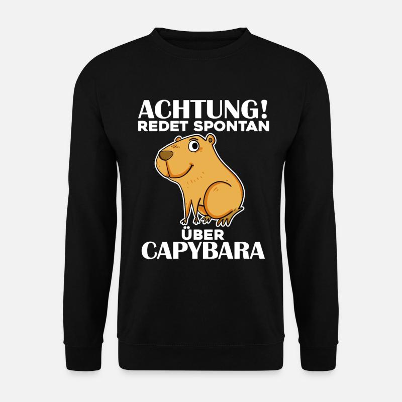 Capybara - Unisex Pullover - Schwarz