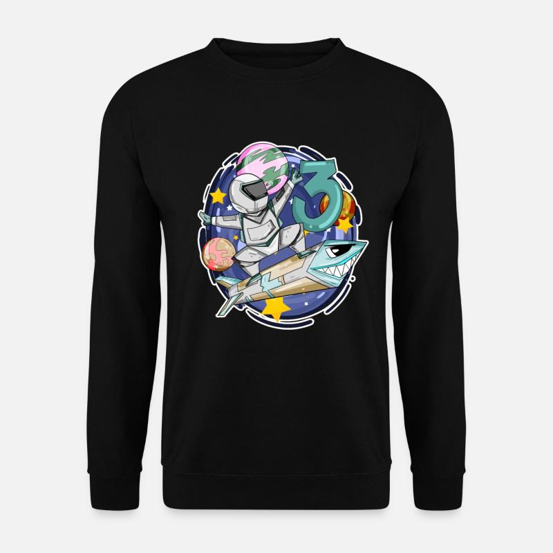 3. Geburtstag Junge - 3 Jahre alt - Ich bin 3 - Unisex Pullover - Schwarz