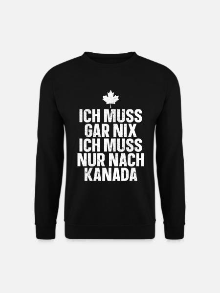 Kanada - Unisex Pullover - Schwarz