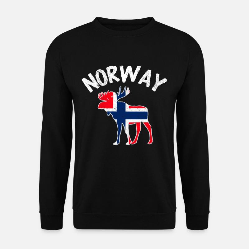 Norwegen - Unisex Pullover - Schwarz