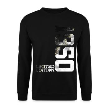 76E ANNIVERSAIRE ÉDITION LIMITÉE 1950 - Sweat-shirt Unisexe - noir - Devant - Alina (178cm) & Michal (187cm)