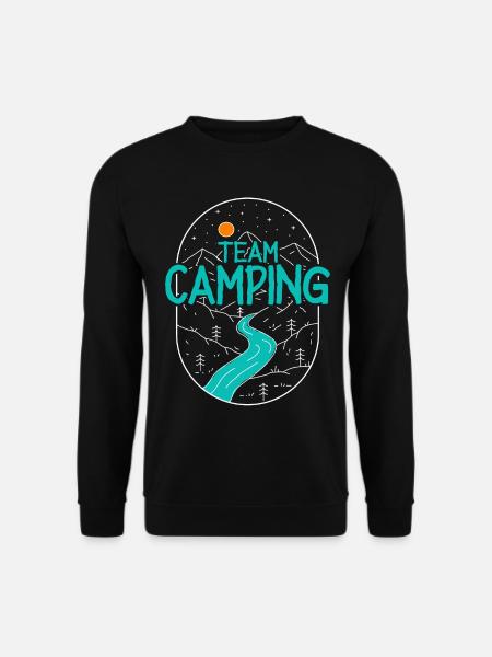 Camping Camper Campen Team - Unisex Sweatshirt - black