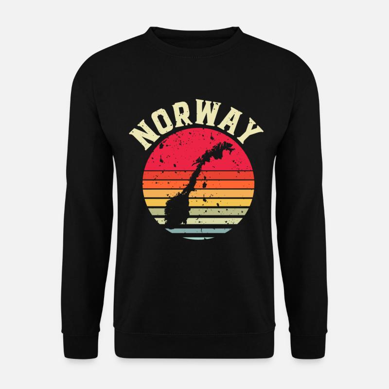 Norwegen - Unisex Pullover - Schwarz