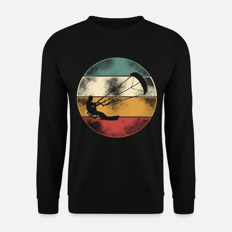 Kitesurfen Kitesurf Kitesurfer Kiteboard - Unisex Pullover - Schwarz