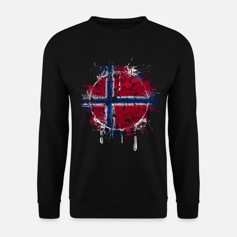 Norwegen - Unisex Pullover - Schwarz