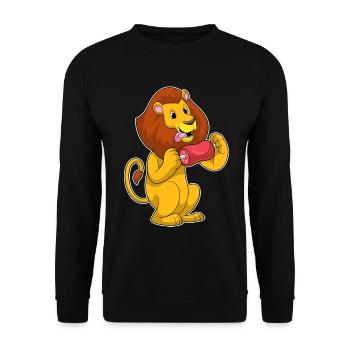 Viande de lion - Sweat-shirt Unisexe - noir - Devant - Alina (178cm) & Michal (187cm)