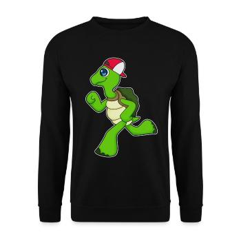 Turtle Jogger Jogging Sport - Sweat-shirt Unisexe - noir - Devant - Alina (178cm) & Michal (187cm)