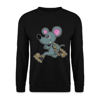 Mouse Jogger Jogging Sport - Sweat-shirt Unisexe - noir - Devant - Alina (178cm) & Michal (187cm)