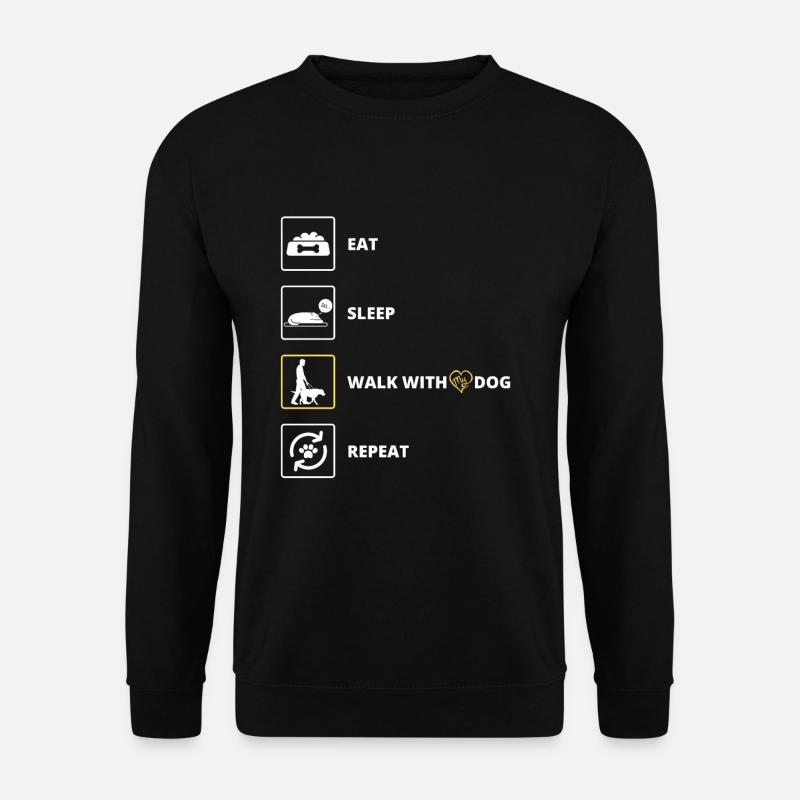 Walking my dog - Gassi - Unisex Sweatshirt - black