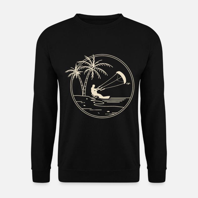 Kitesurfen Kitesurf Kitesurfer Kiteboard - Unisex Pullover - Schwarz