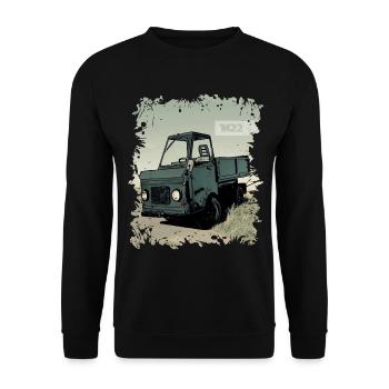 Camion MultiCar M22 DDR - Sweat-shirt Unisexe - noir - Devant - Alina (178cm) & Michal (187cm)